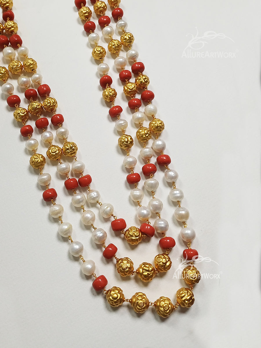 Pearl Coral Neckpiece(long)
