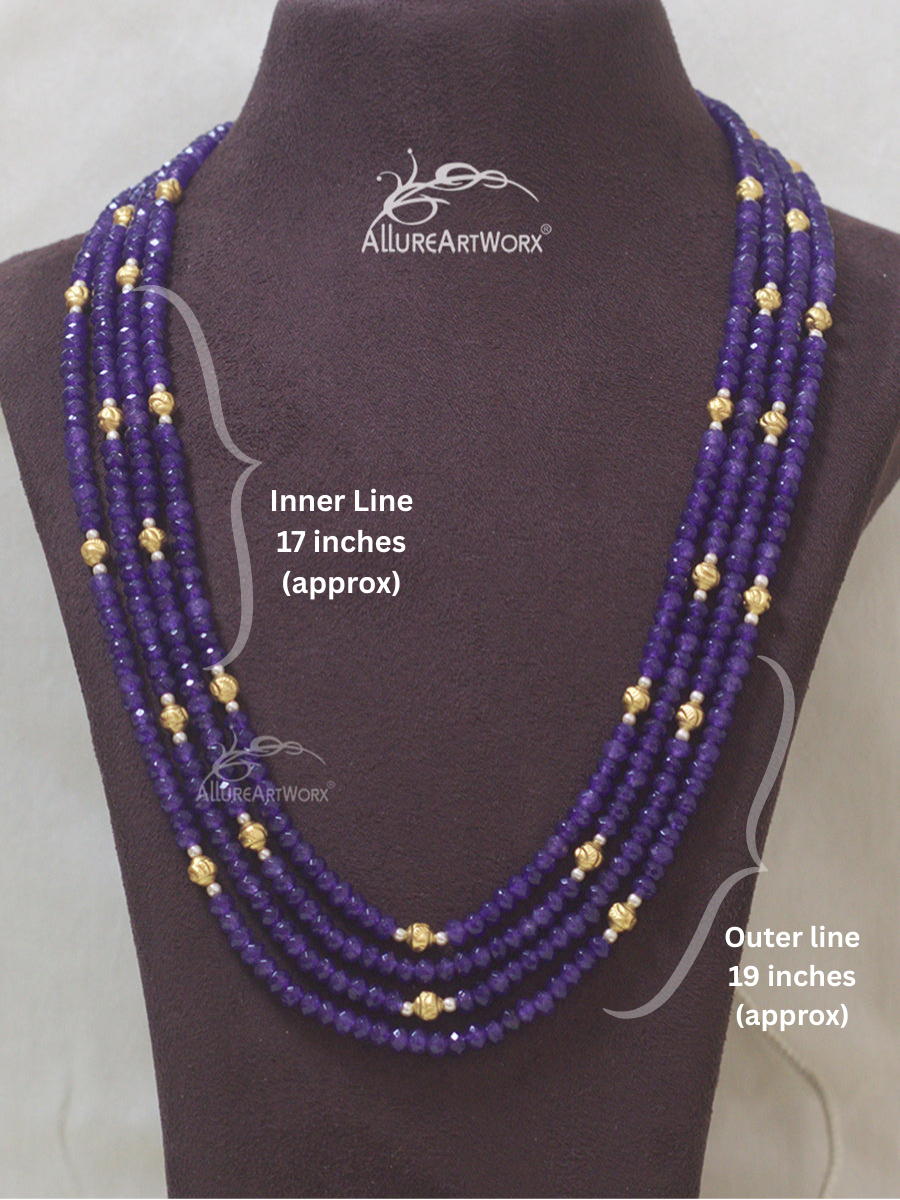 Purple Jade Neckpiece