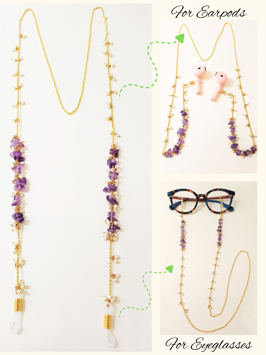 Amethyst Earpods Chain