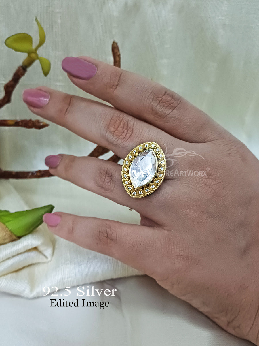 Aditri Silver Ring(two finger ring)