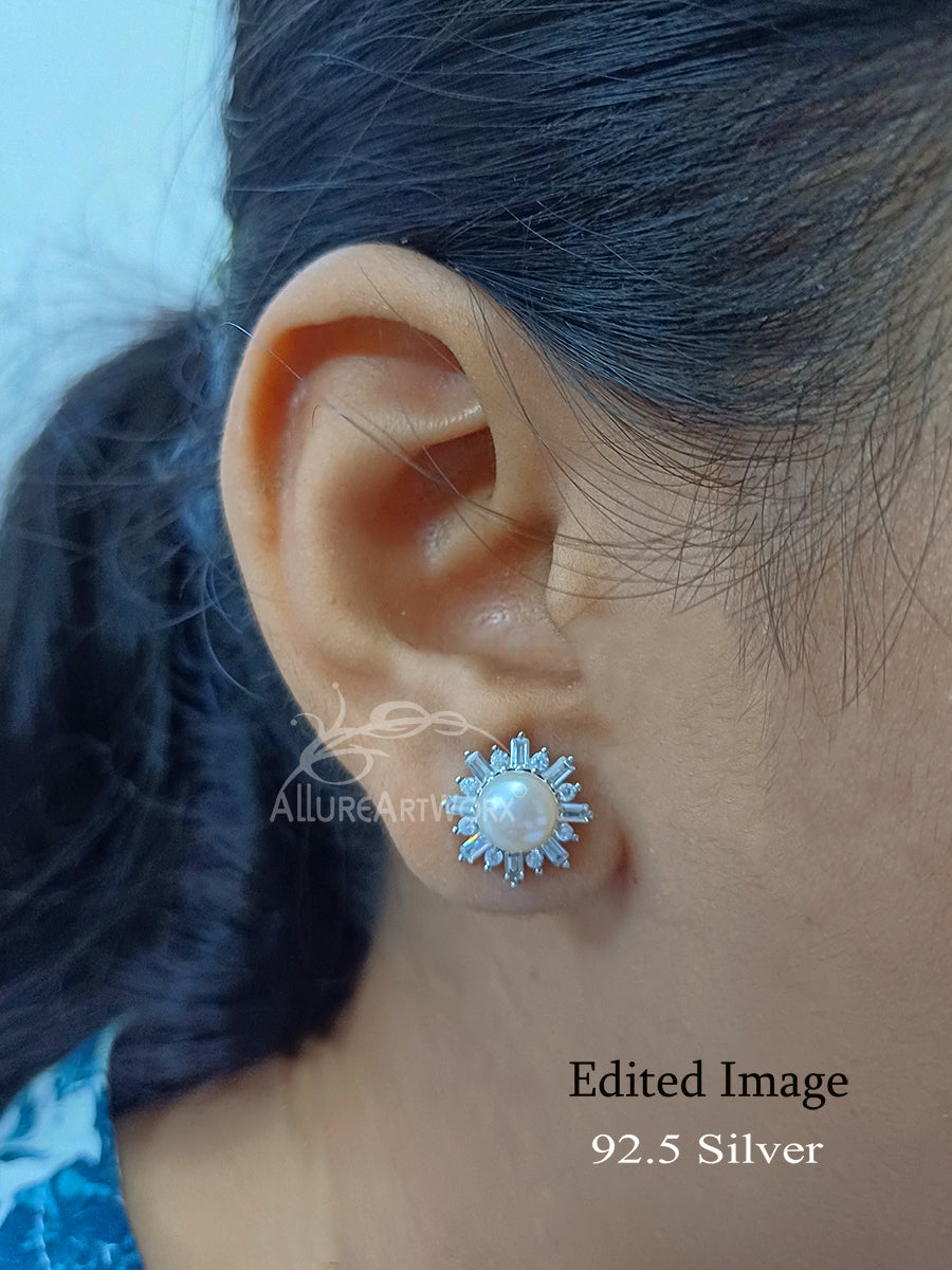 Flora Silver Earrings