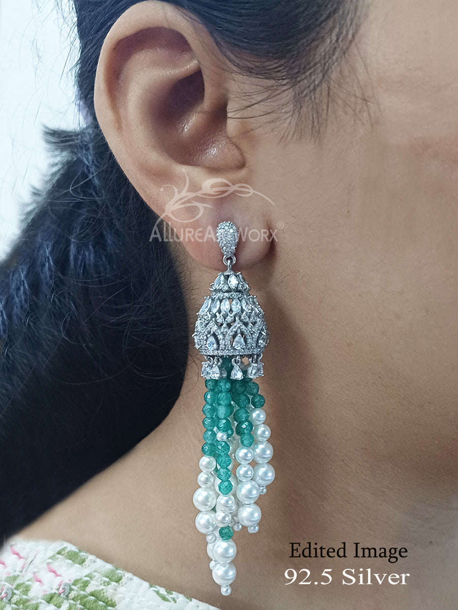 Chandelier Silver Necklace(long)