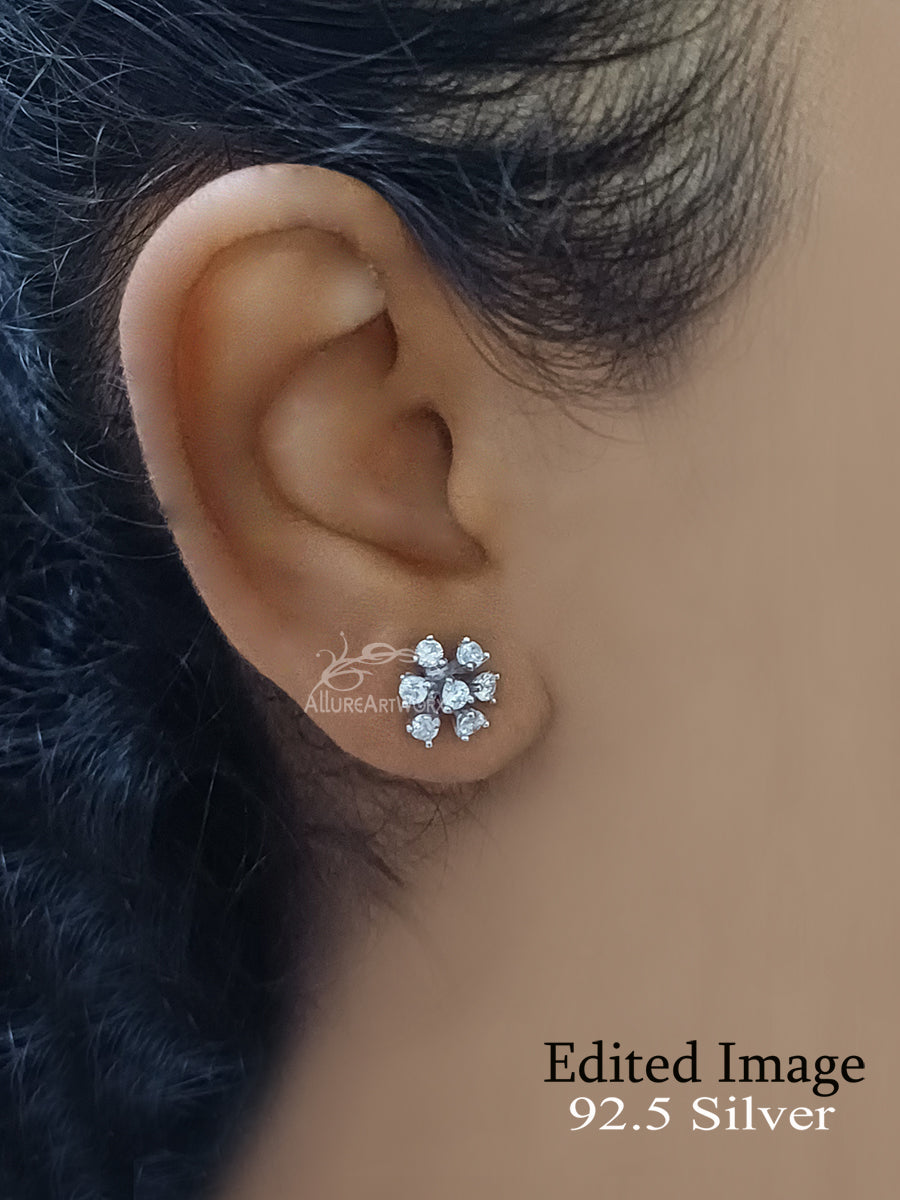 Sparkle Silver Earrings