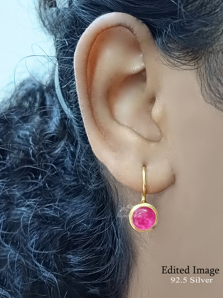 Carmine Silver Hooks