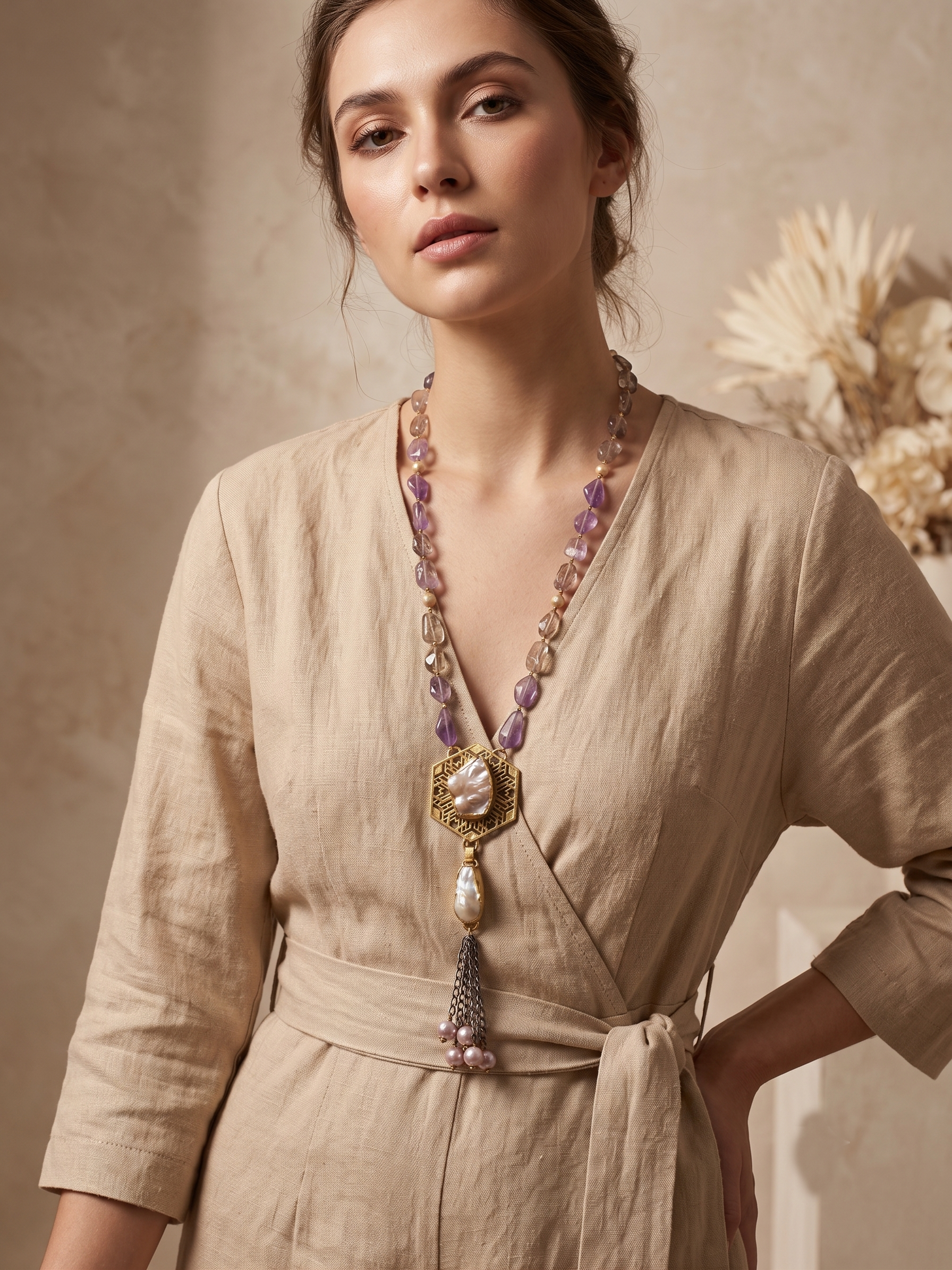 Ametrine Baroques Neckpiece