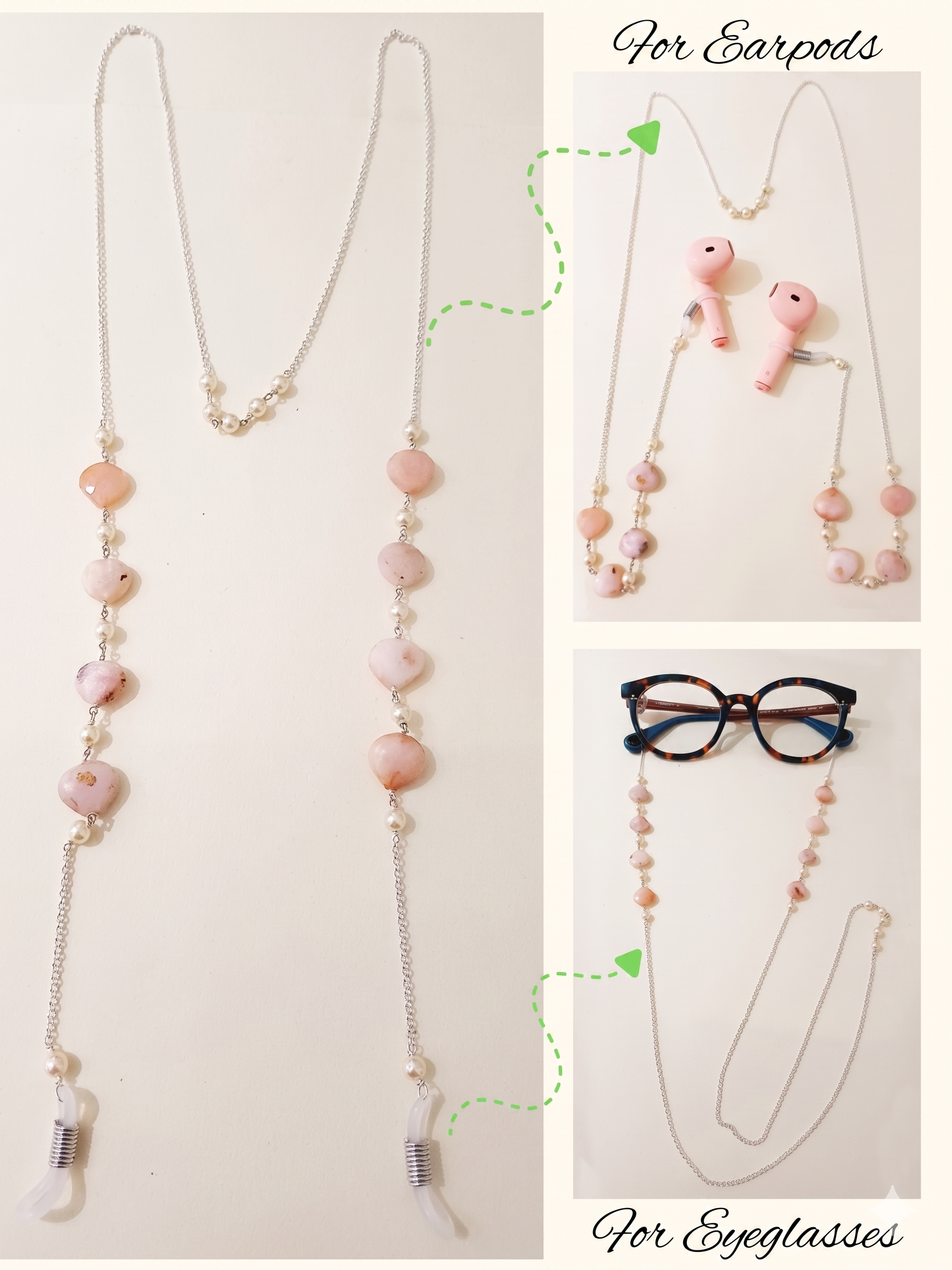 Opal Pearl Earpods Chain