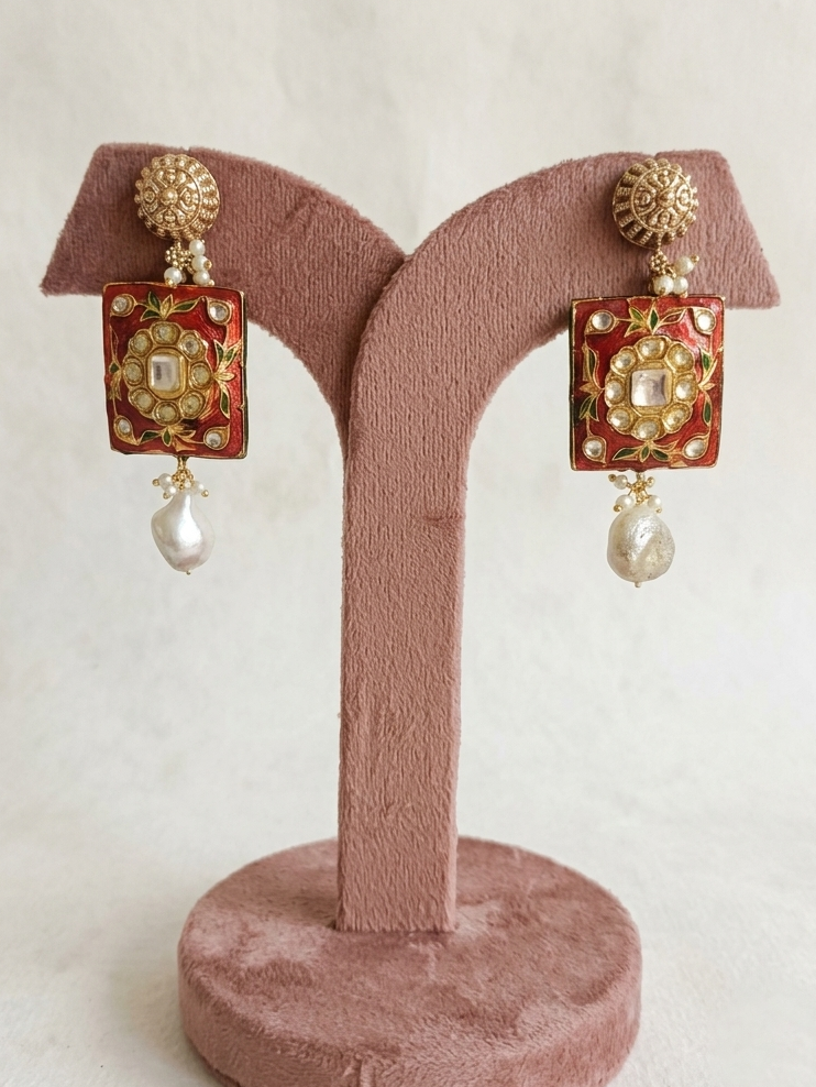 Baroques Minakari Necklace(long)
