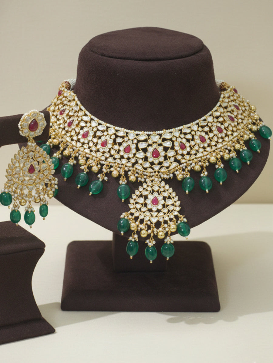 Jadau Necklace(screw back)