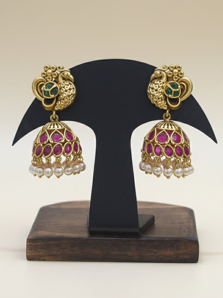 Peacock Jhumkas