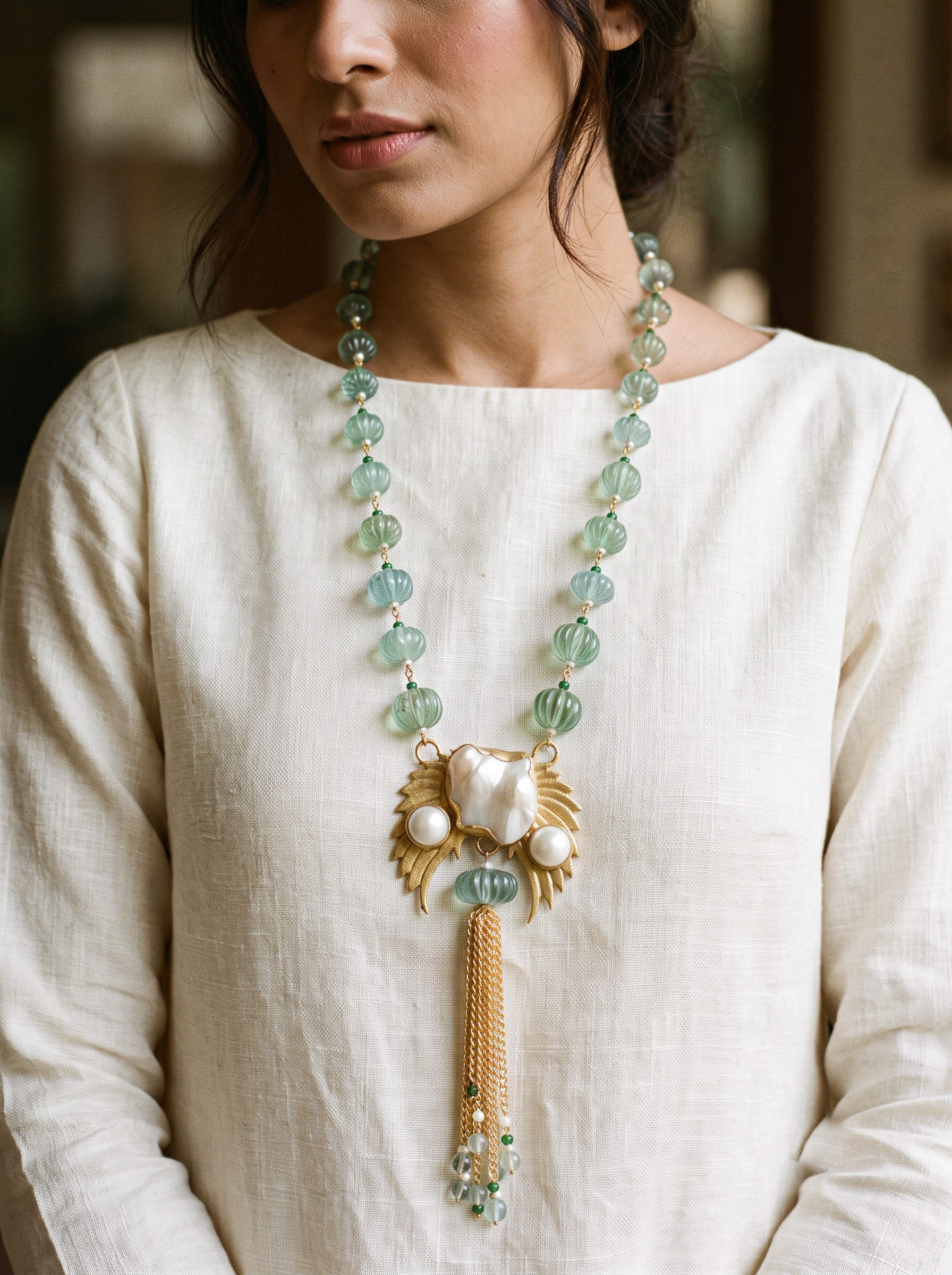 Fluorite Baroques Neckpiece