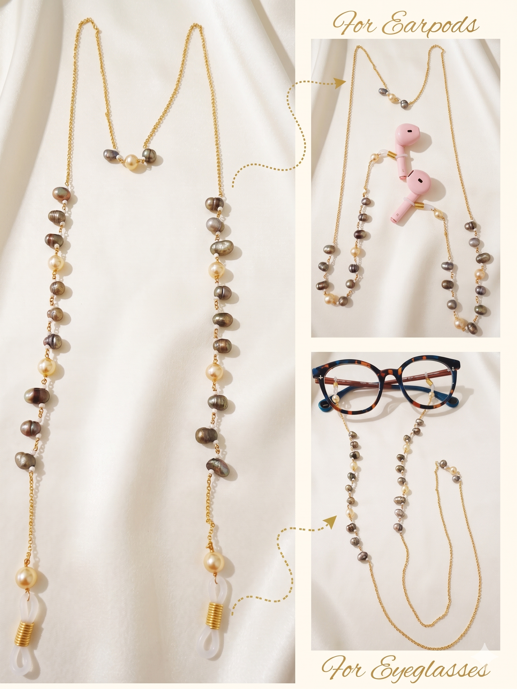 Pearl Baroques Earpods Chain