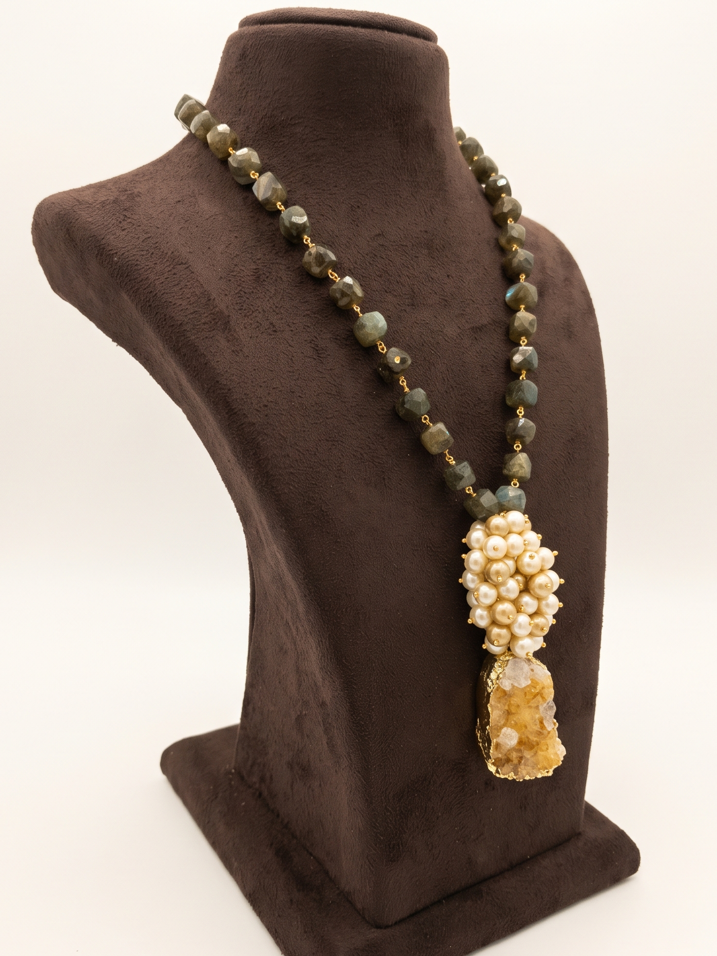 Labradorite Citrine Neckpiece