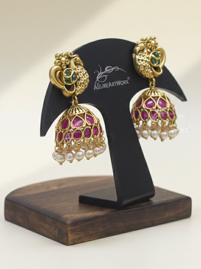 Peacock Jhumkas