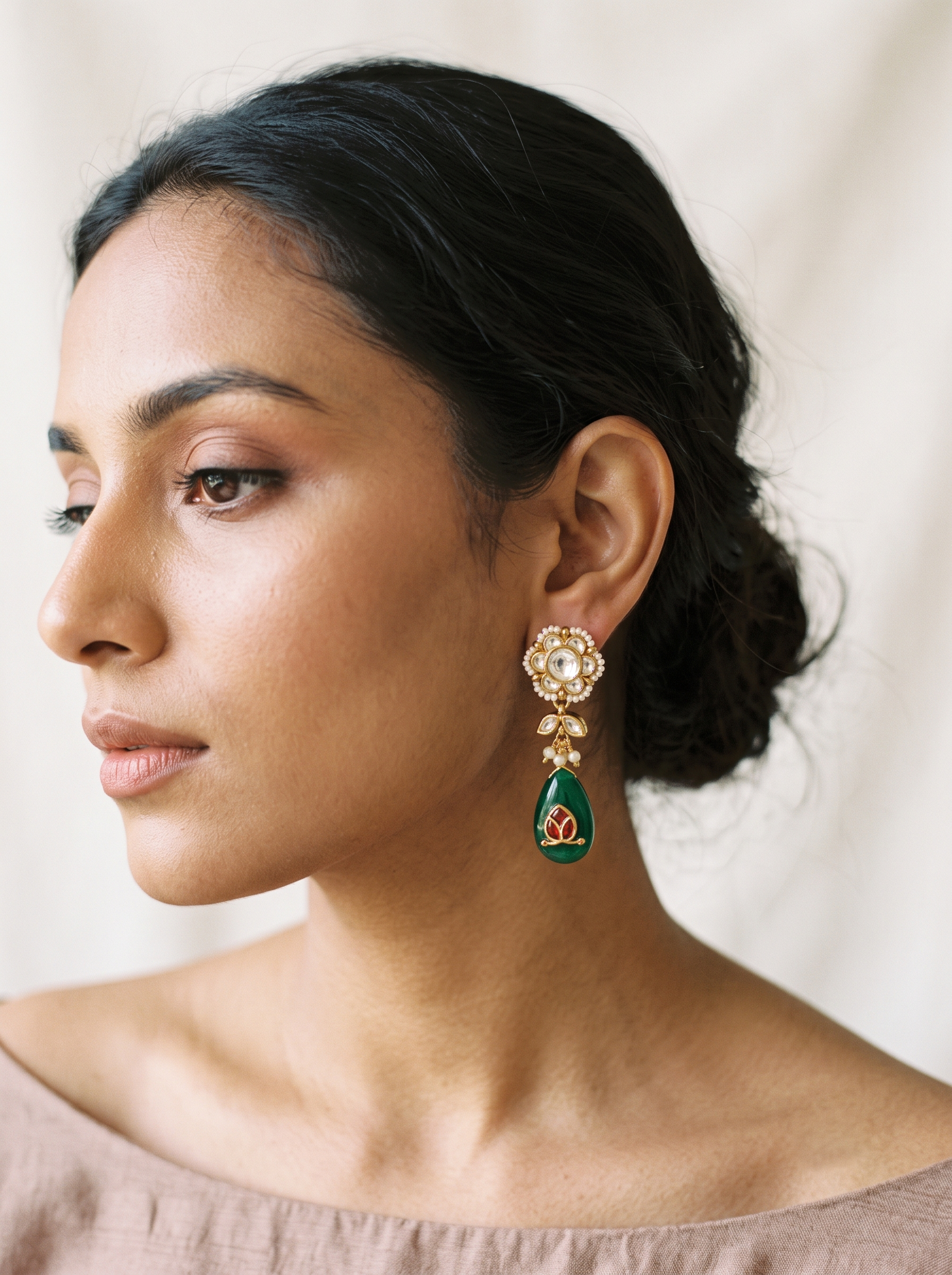 Jadau Earrings