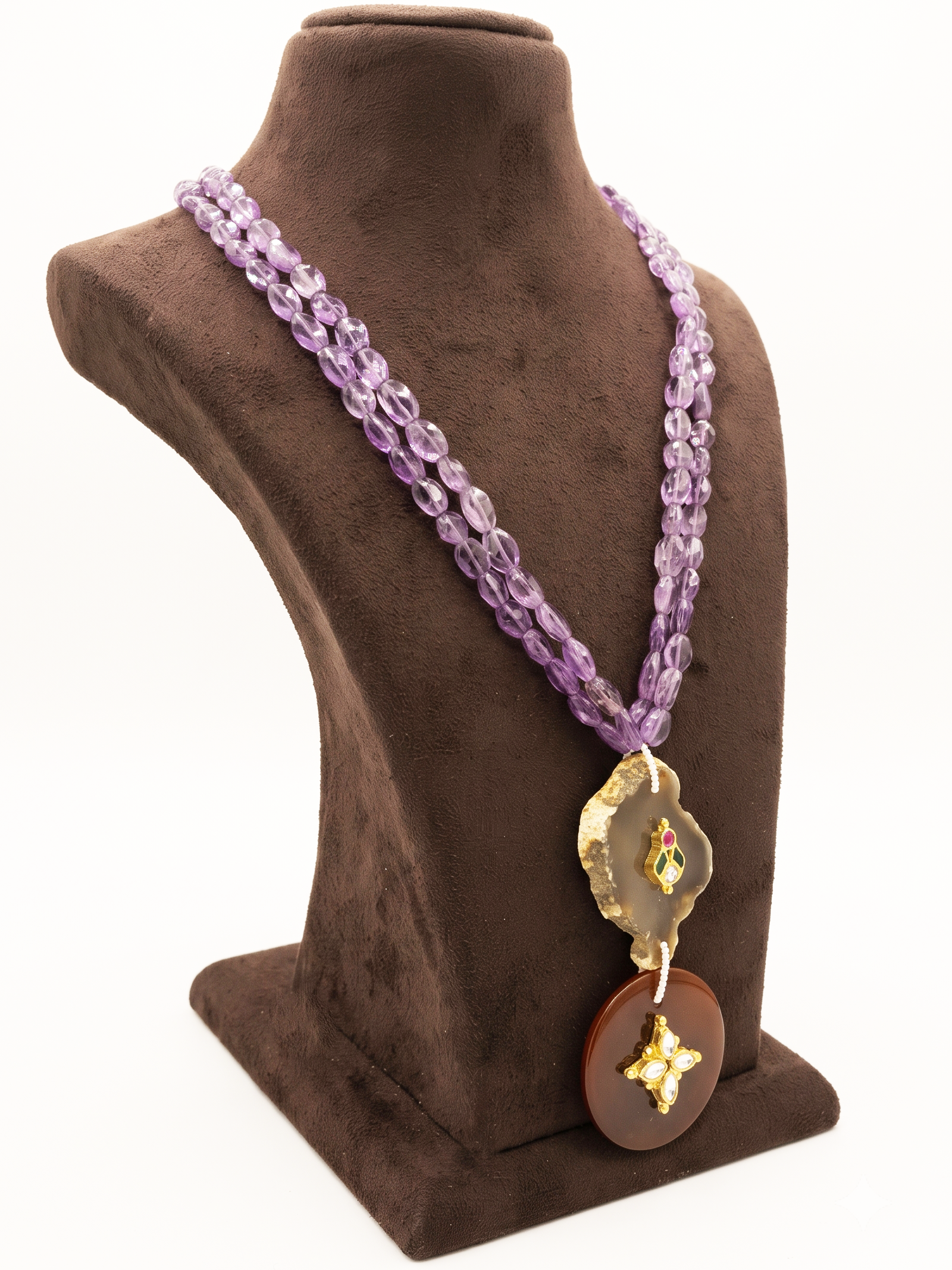 Amethyst Onyx Neckpiece
