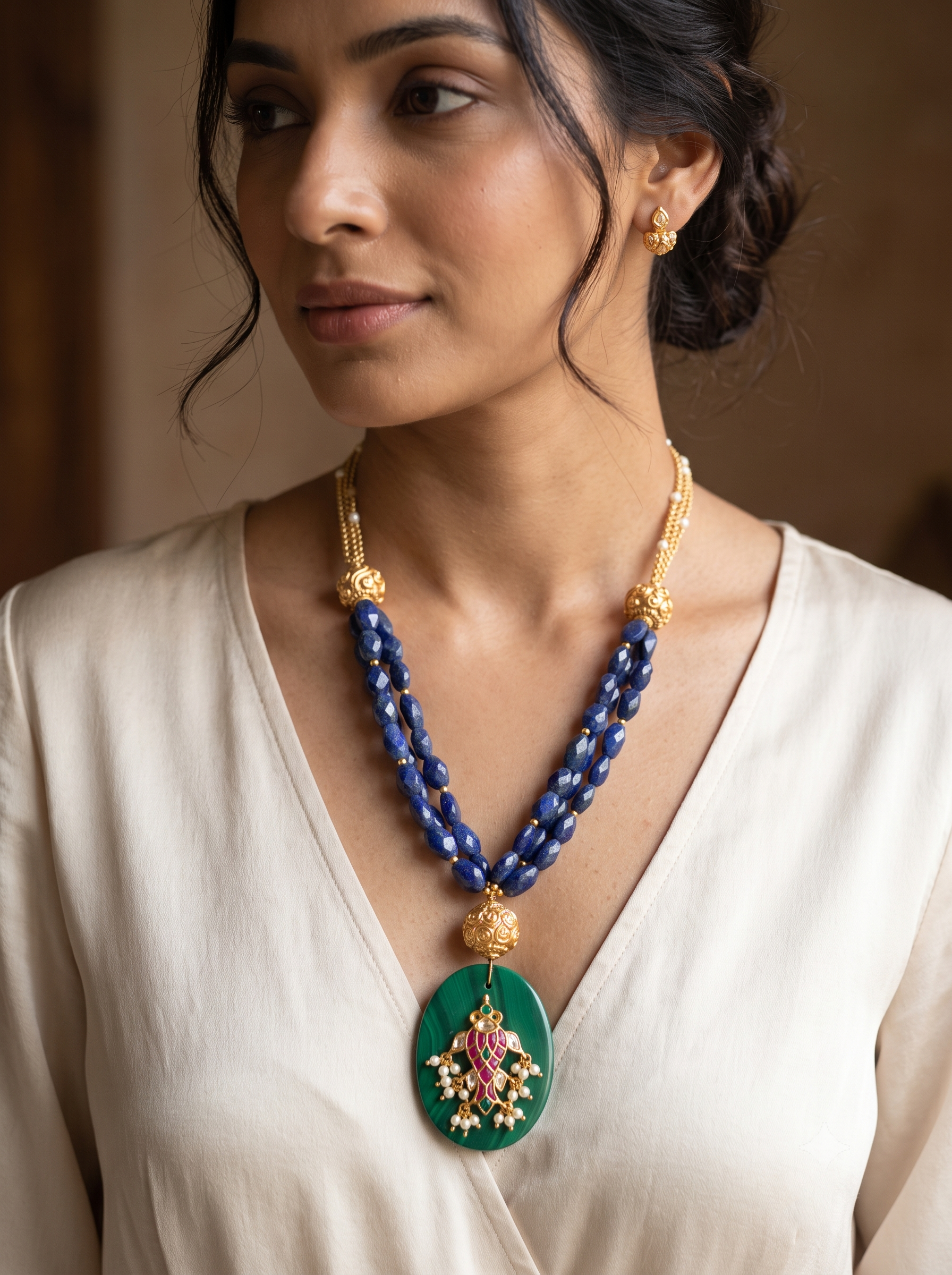 Lapis Agate Neckpiece