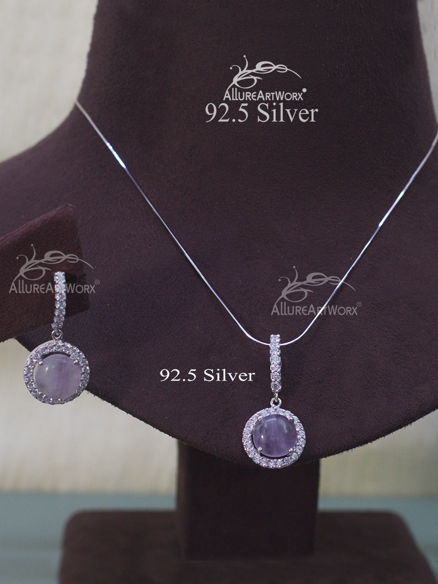 Iris Silver Pendant Set