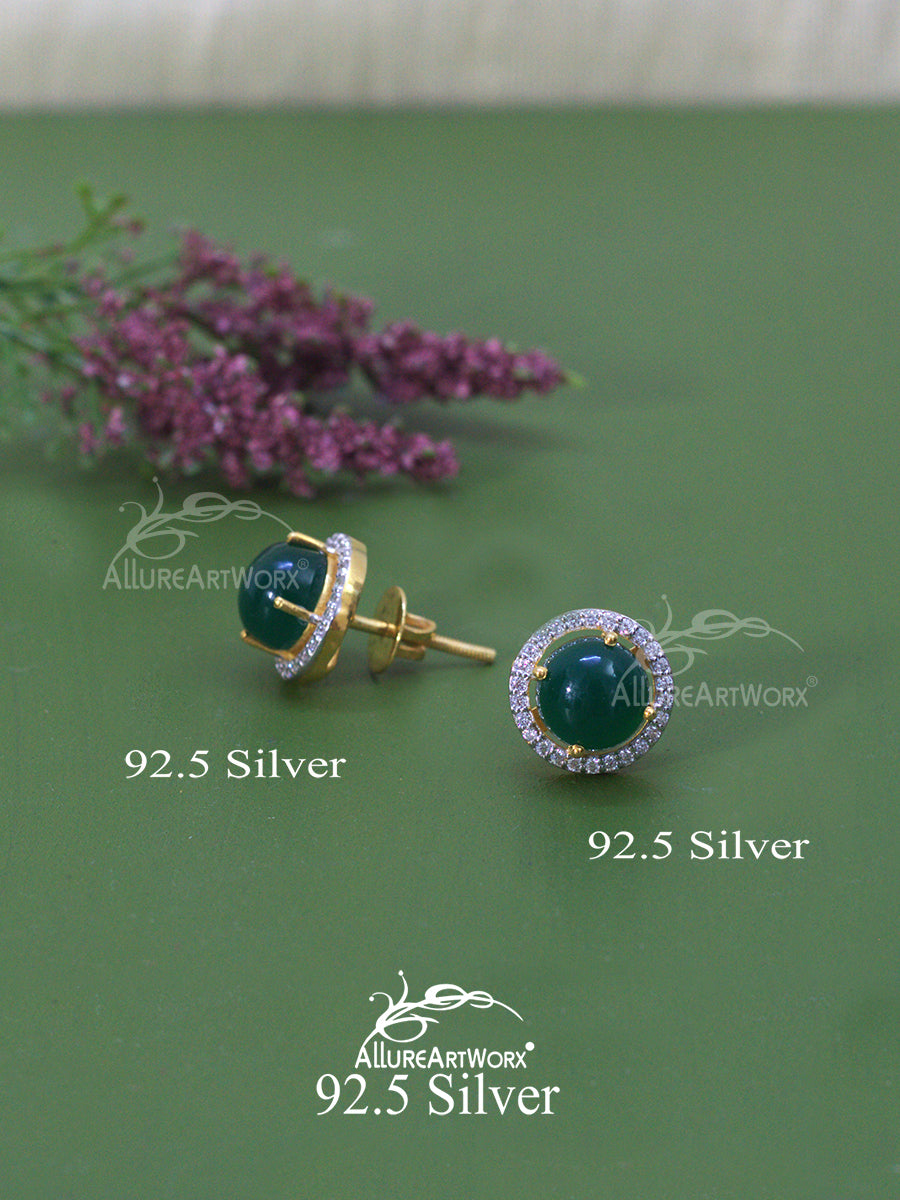 Ivy Silver Earrings(green)