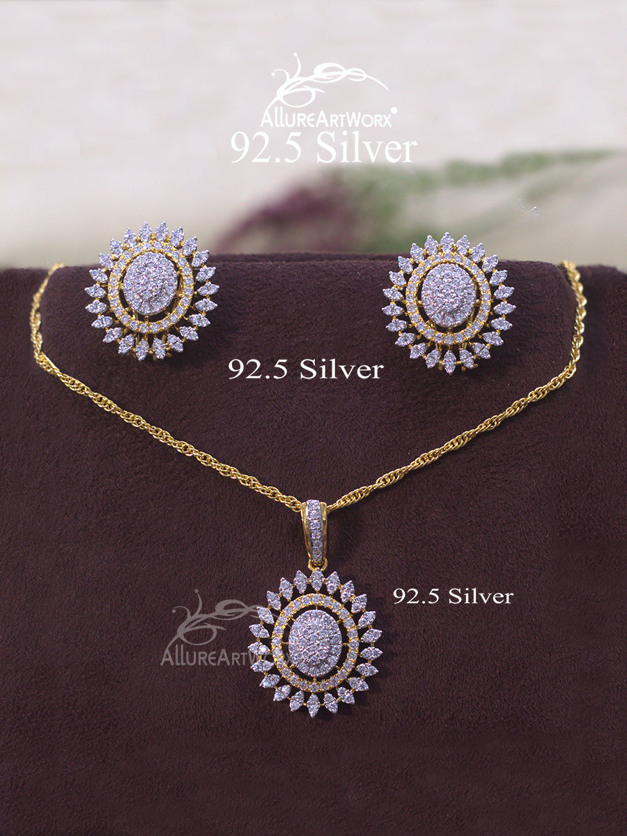 Cliantha Silver Pendant Set