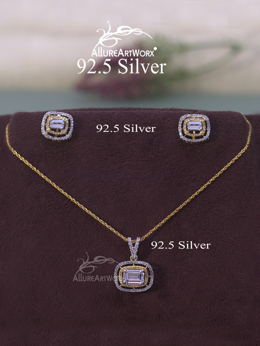 Ara Silver Pendant Set