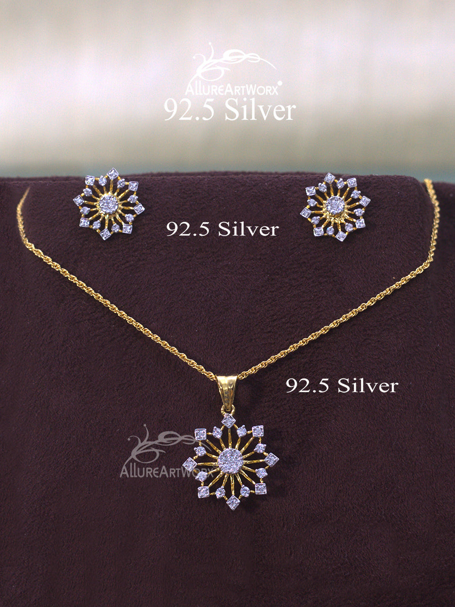 Aino Silver Pendant Set