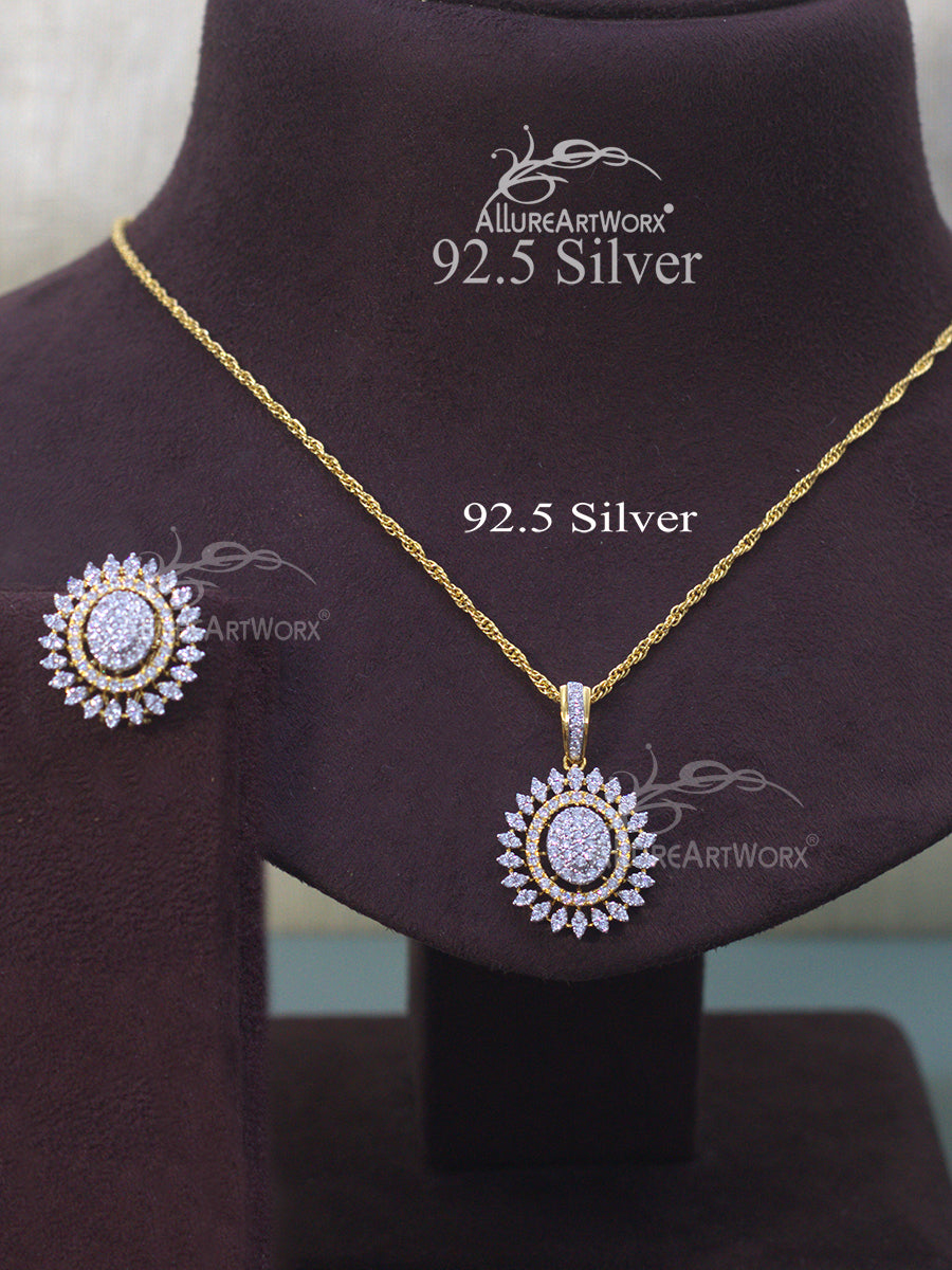 Cliantha Silver Pendant Set