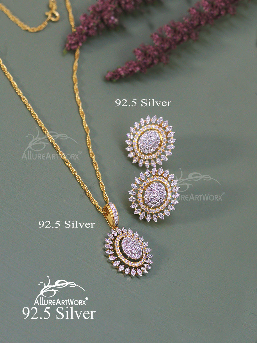 Cliantha Silver Pendant Set