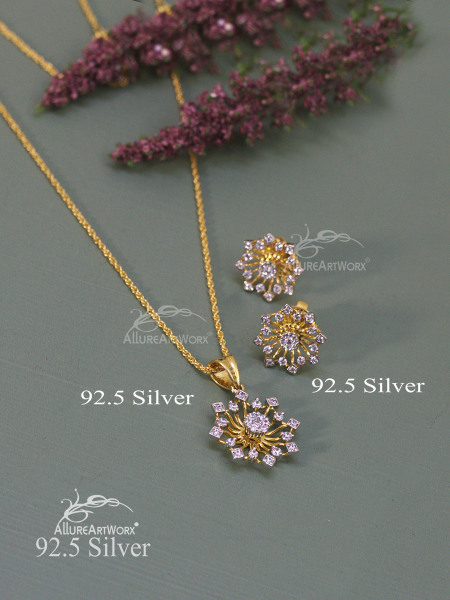 Aino Silver Pendant Set