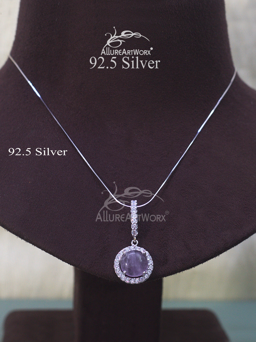 Iris Silver Pendant Set