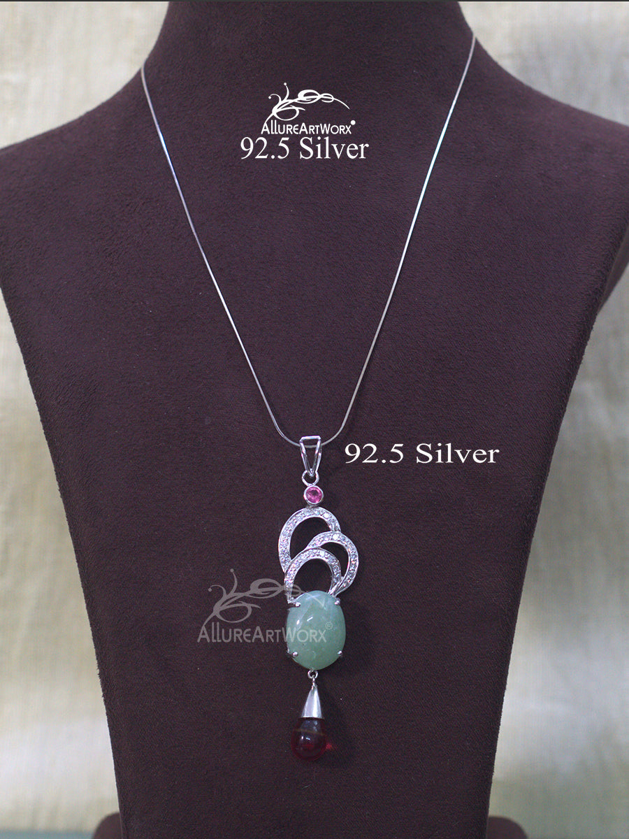 Nory Silver Pendant Set