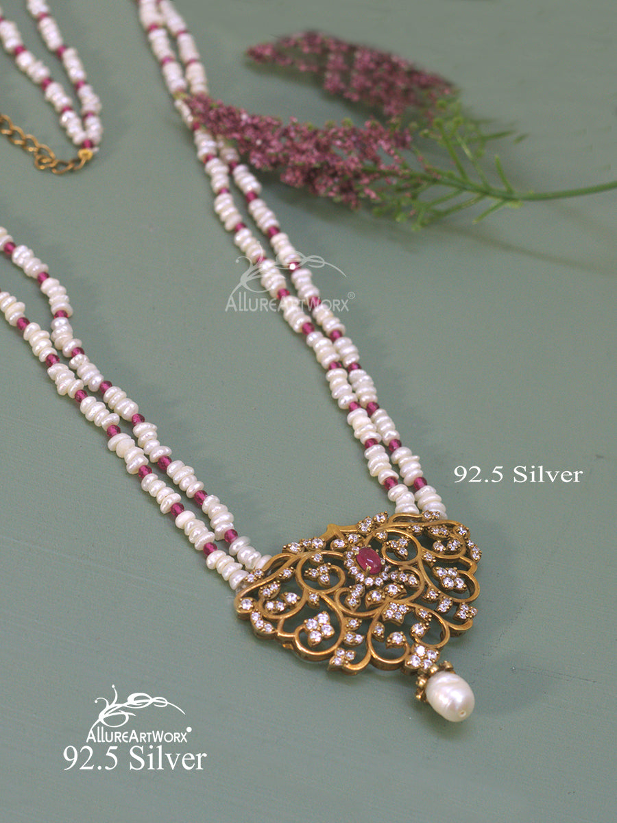 Ojasvi Silver Neckpiece