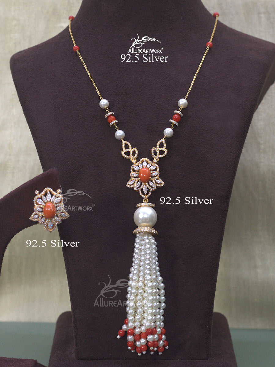 Miraya Silver Necklace