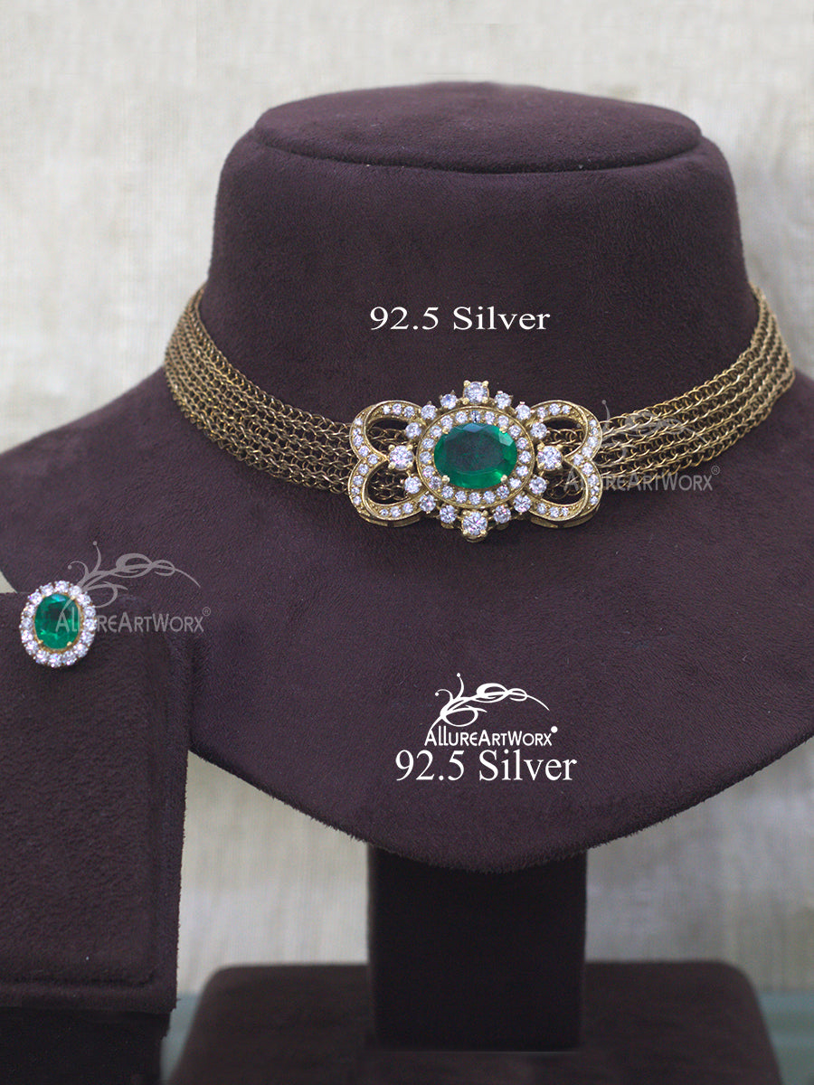 Atreyi Silver Choker