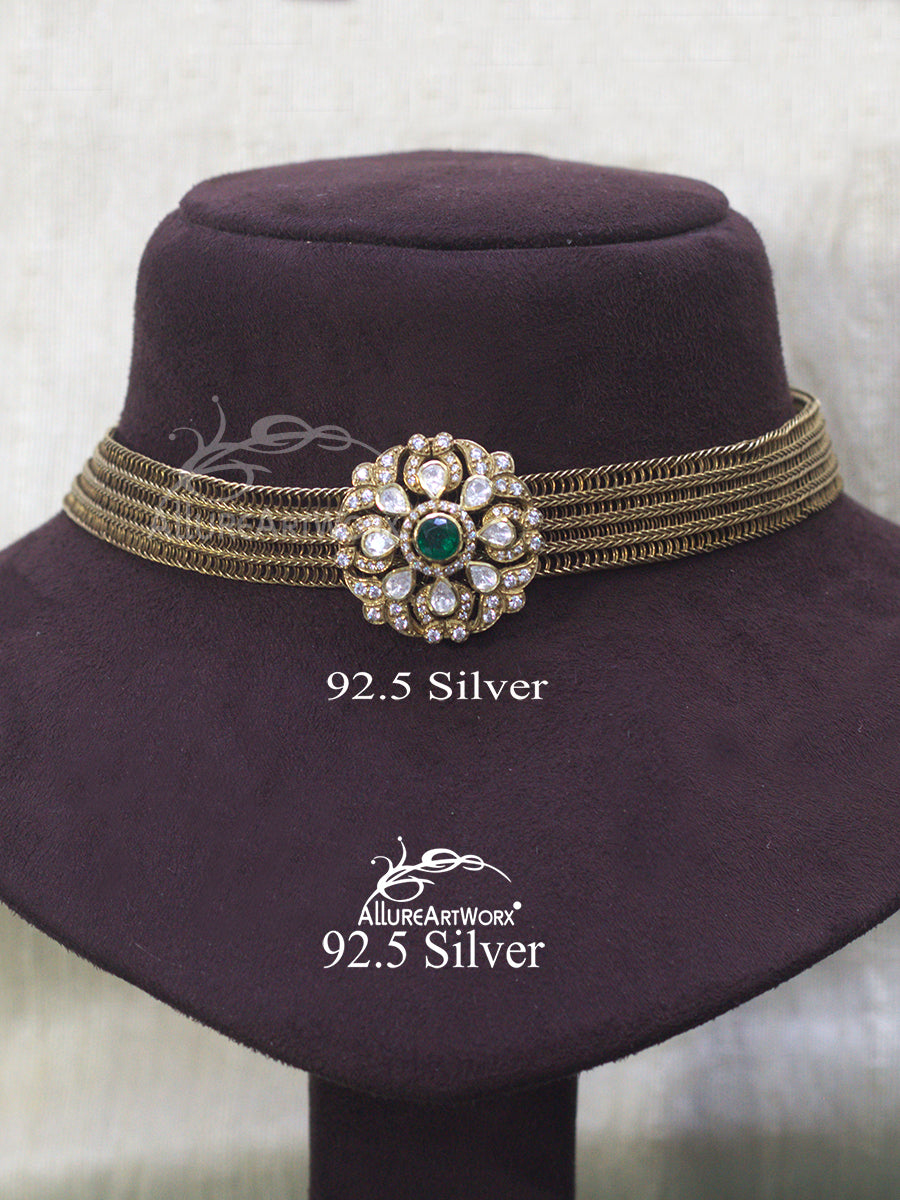 Blooming Silver Choker