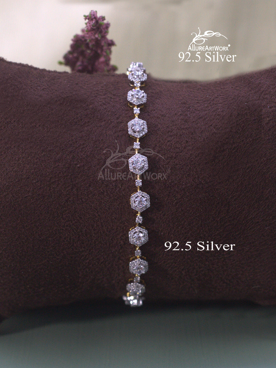 Aelina Silver Tennis Bracelet