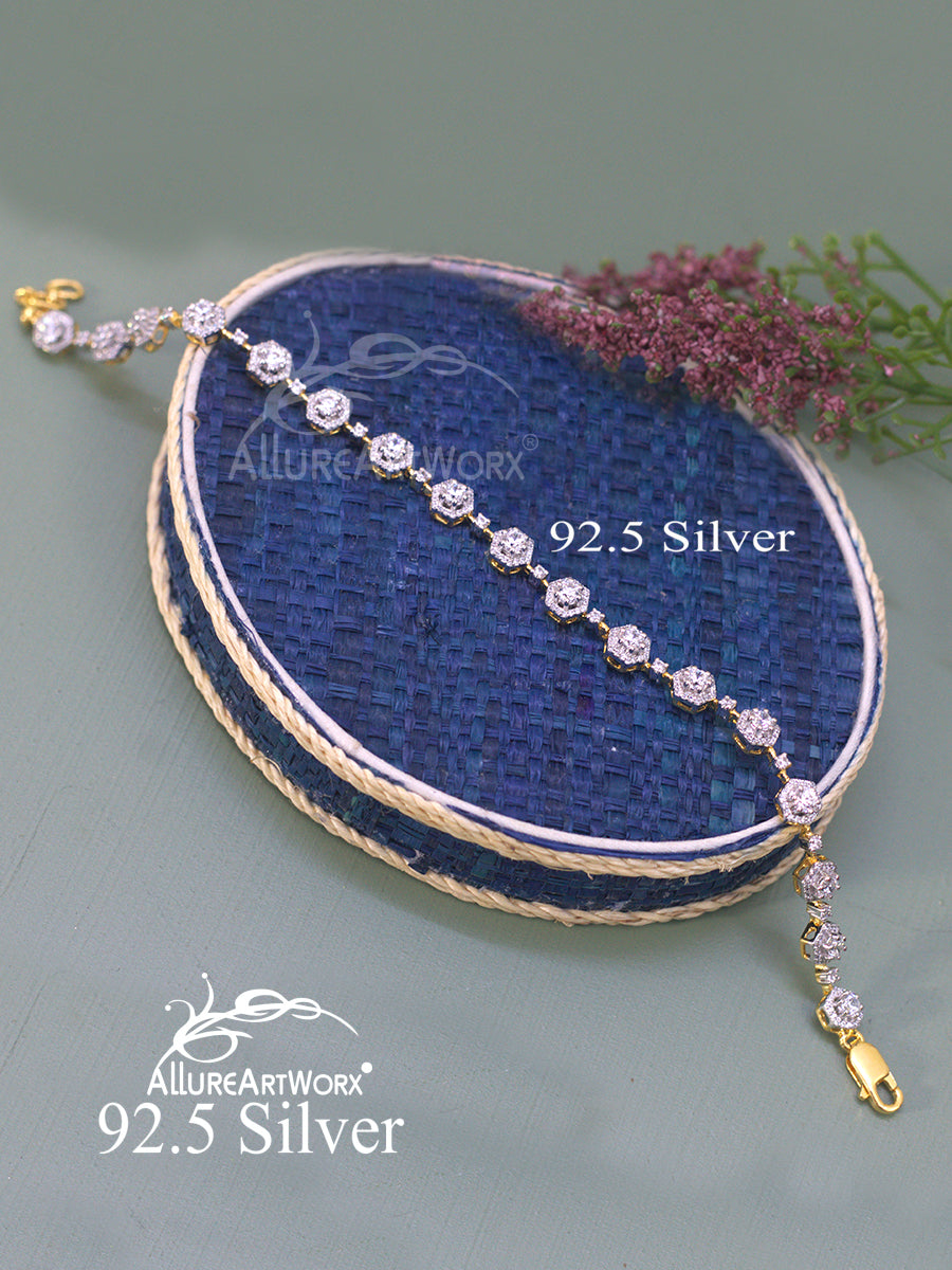 Aelina Silver Tennis Bracelet