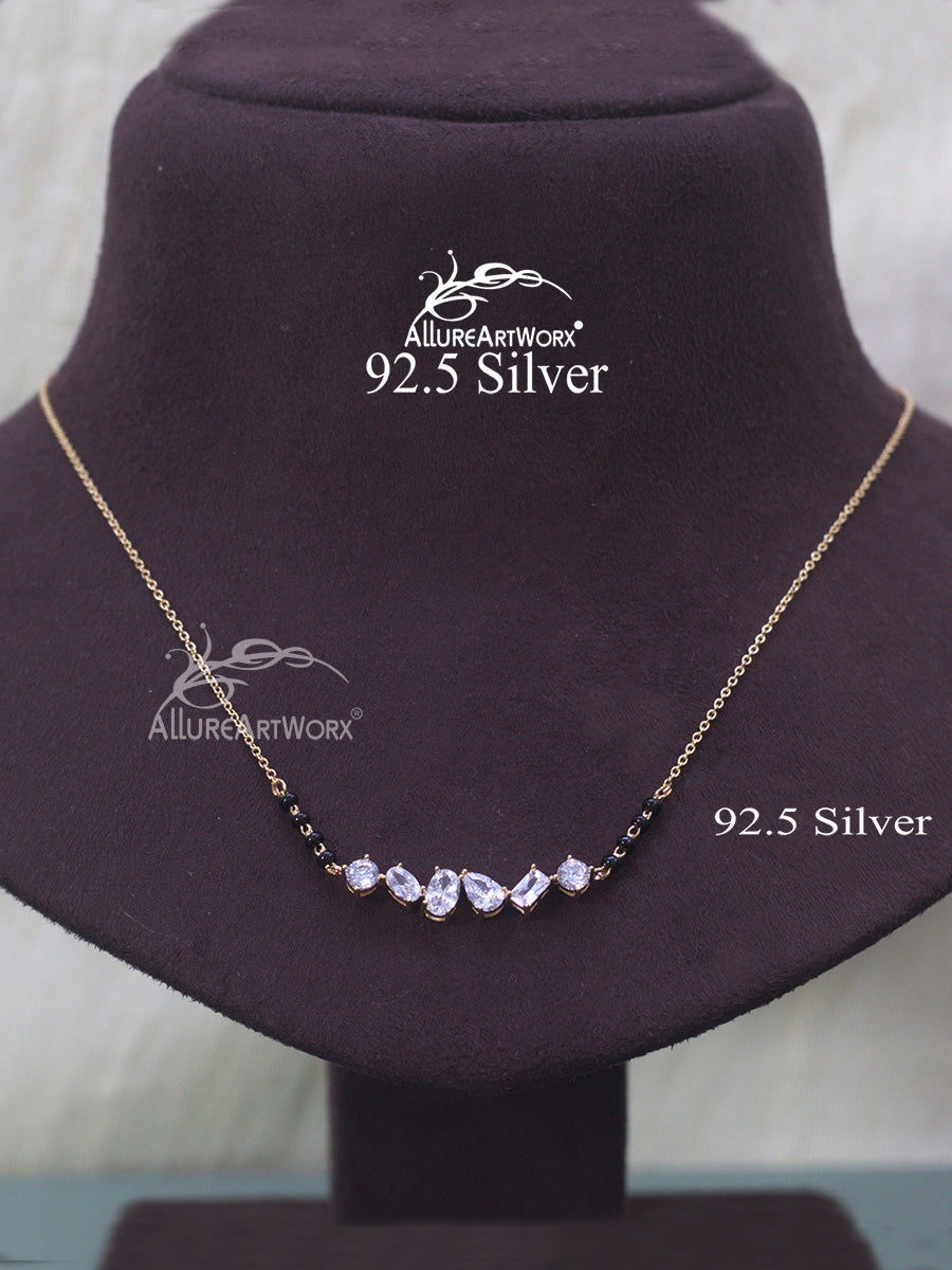 Aulii Silver Mangalsutra