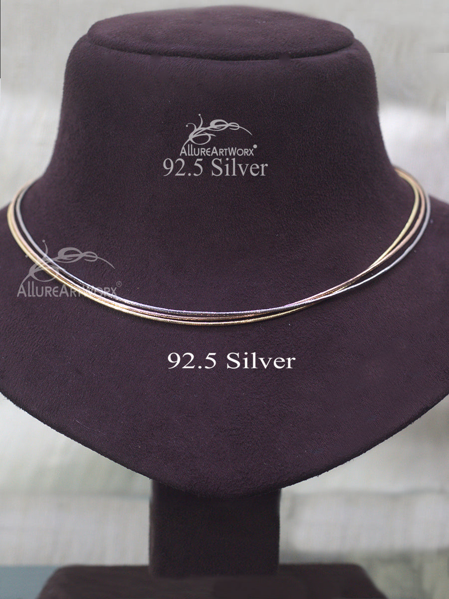 Three Tone Silver Chain