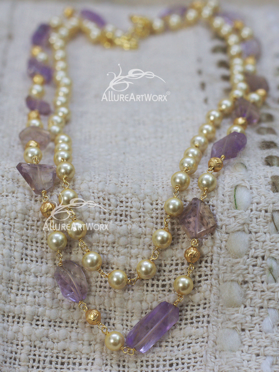 Ametrine Pearl Neckpiece