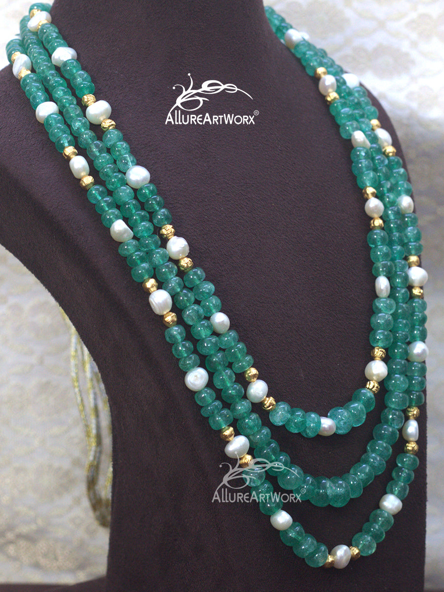 Quartz Pearl Neckpiece
