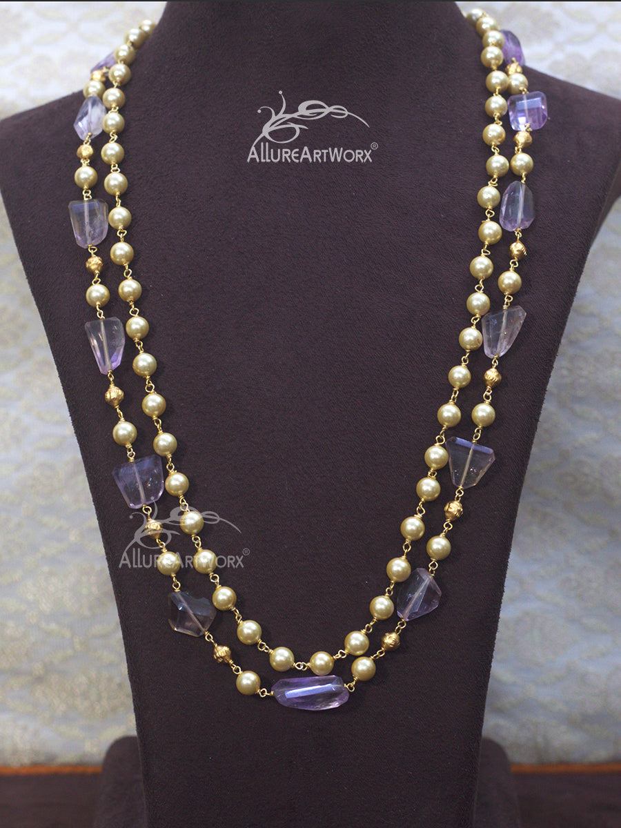 Ametrine Pearl Neckpiece