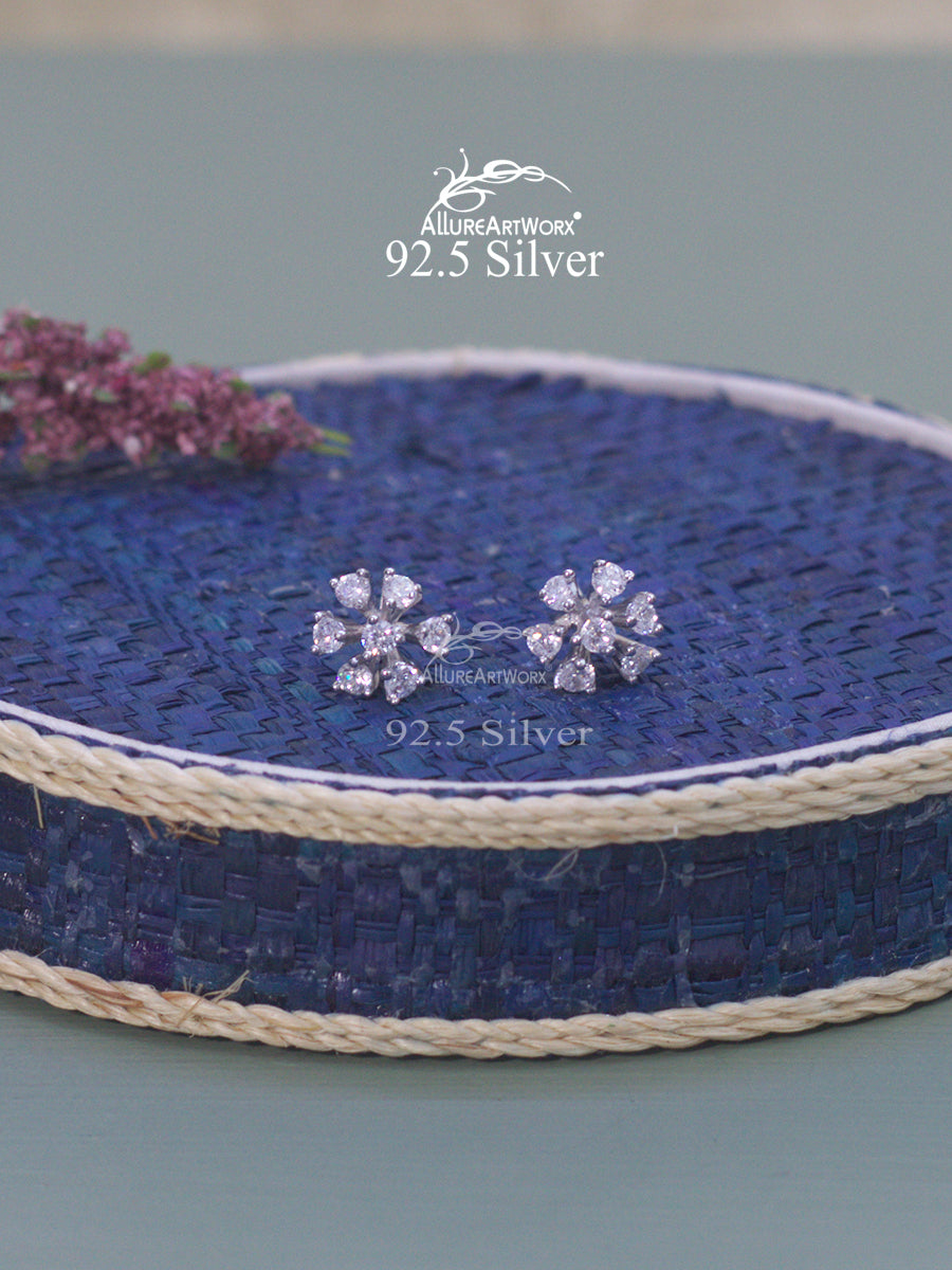 Sparkle Silver Earrings