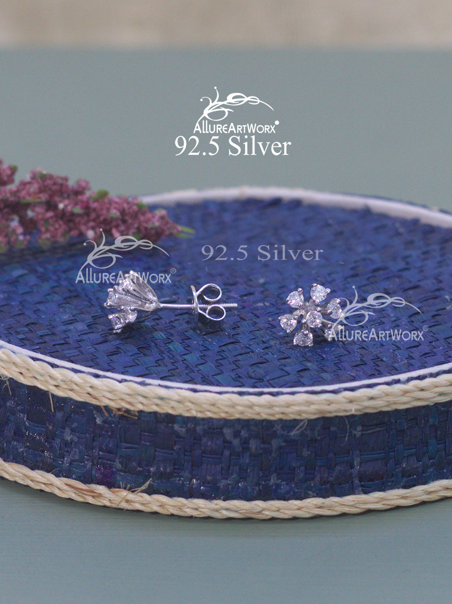 Sparkle Silver Earrings