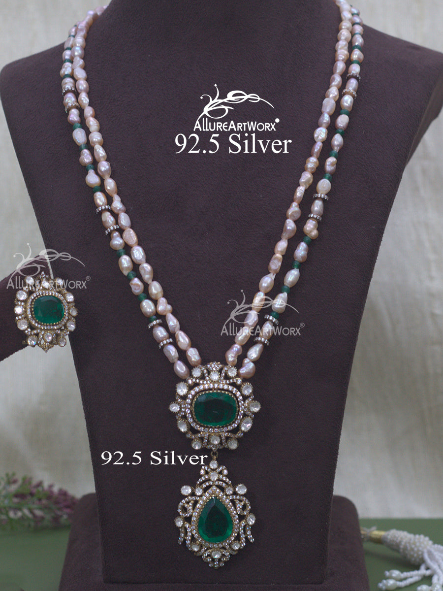 Naama Silver Necklace(long)