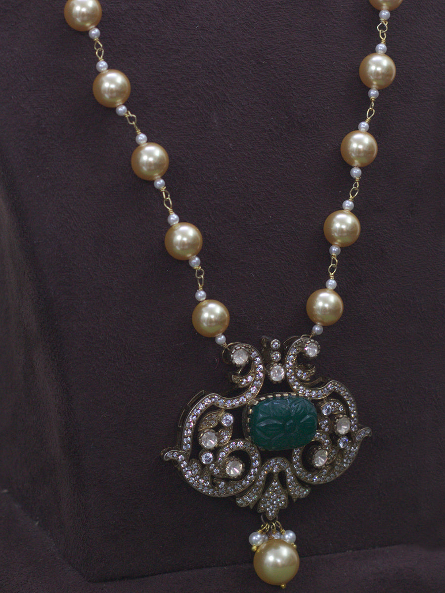 Zweena Silver Neckpiece(long)