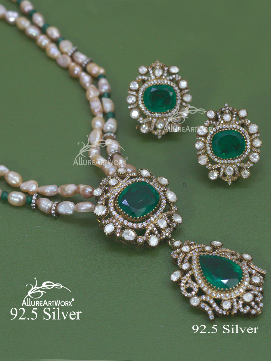 Naama Silver Necklace(long)