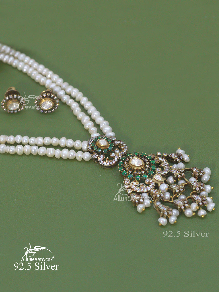 Milira Silver Necklace(long)