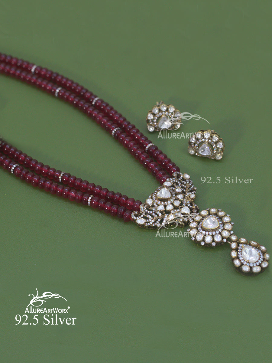 Kiara Silver Necklace(long)