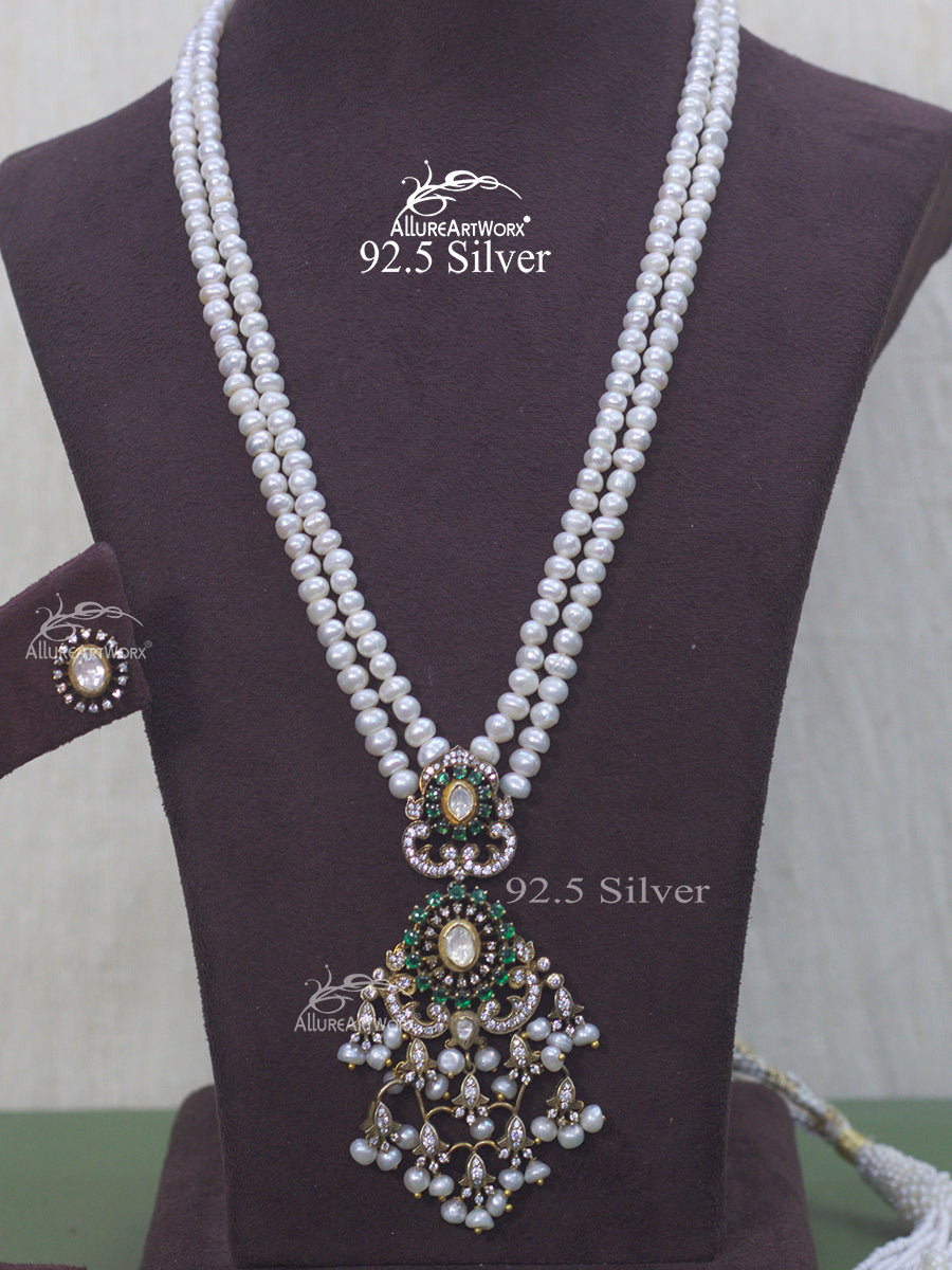 Milira Silver Necklace(long)