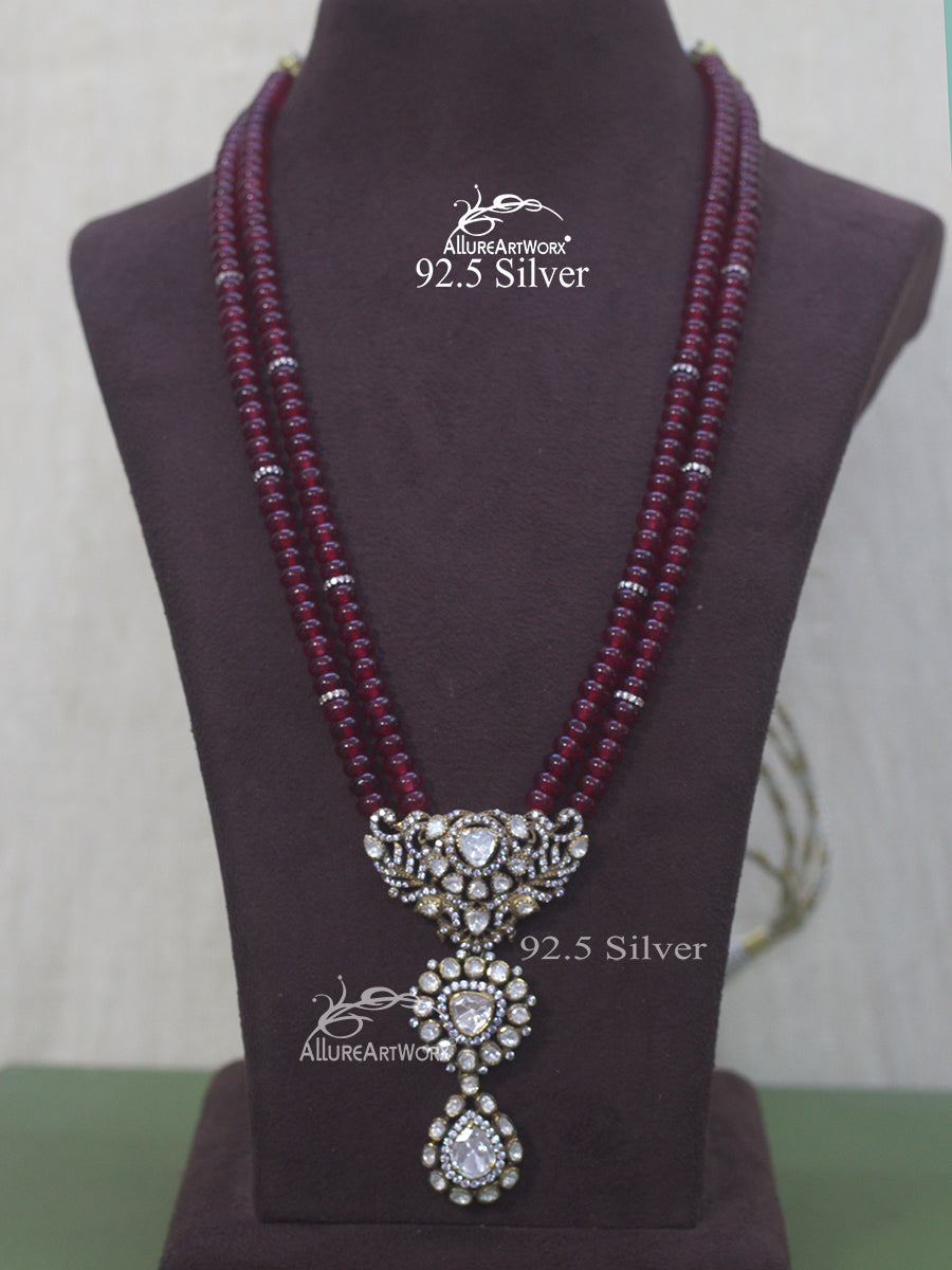 Kiara Silver Necklace(long)
